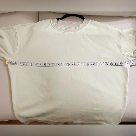 Lululemon Perfectly Oversized Crew Neck Sweater XL/XXL Light Green & Grey - Picture 7 of 9